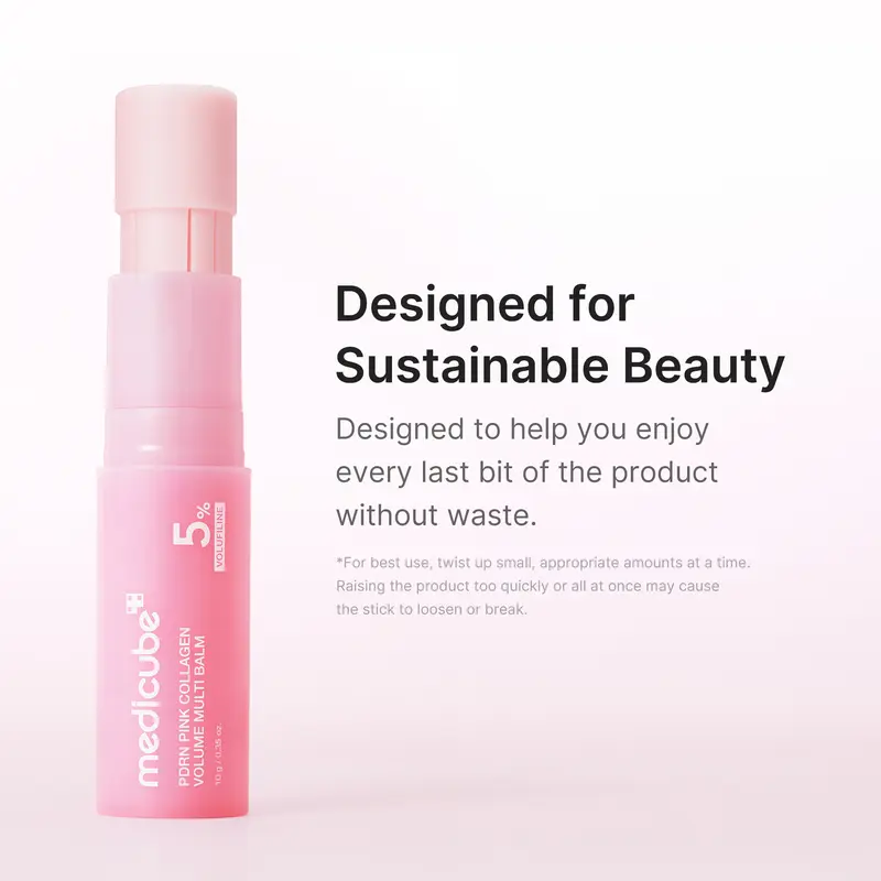 Medicube PDRN Pink Collagen Volume Multi Balm | All In One Volufiline, PDRN, NAD Stick for Youthful-Looking, Helping Look of Fine Lines, Firming Care, Anti-Aging Care | For Under-Eyes, Neck, Forehead, Smile Lines, Lip Care | Korean Skincare