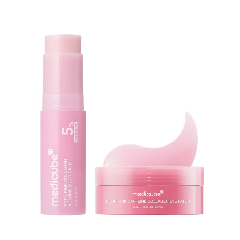 Medicube PDRN Pink Collagen Volume Multi Balm | All In One Volufiline, PDRN, NAD Stick for Youthful-Looking, Helping Look of Fine Lines, Firming Care, Anti-Aging Care | For Under-Eyes, Neck, Forehead, Smile Lines, Lip Care | Korean Skincare